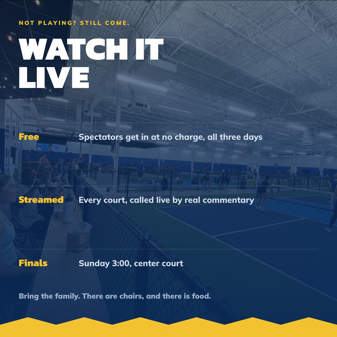 Spectators · free, streamed, called live