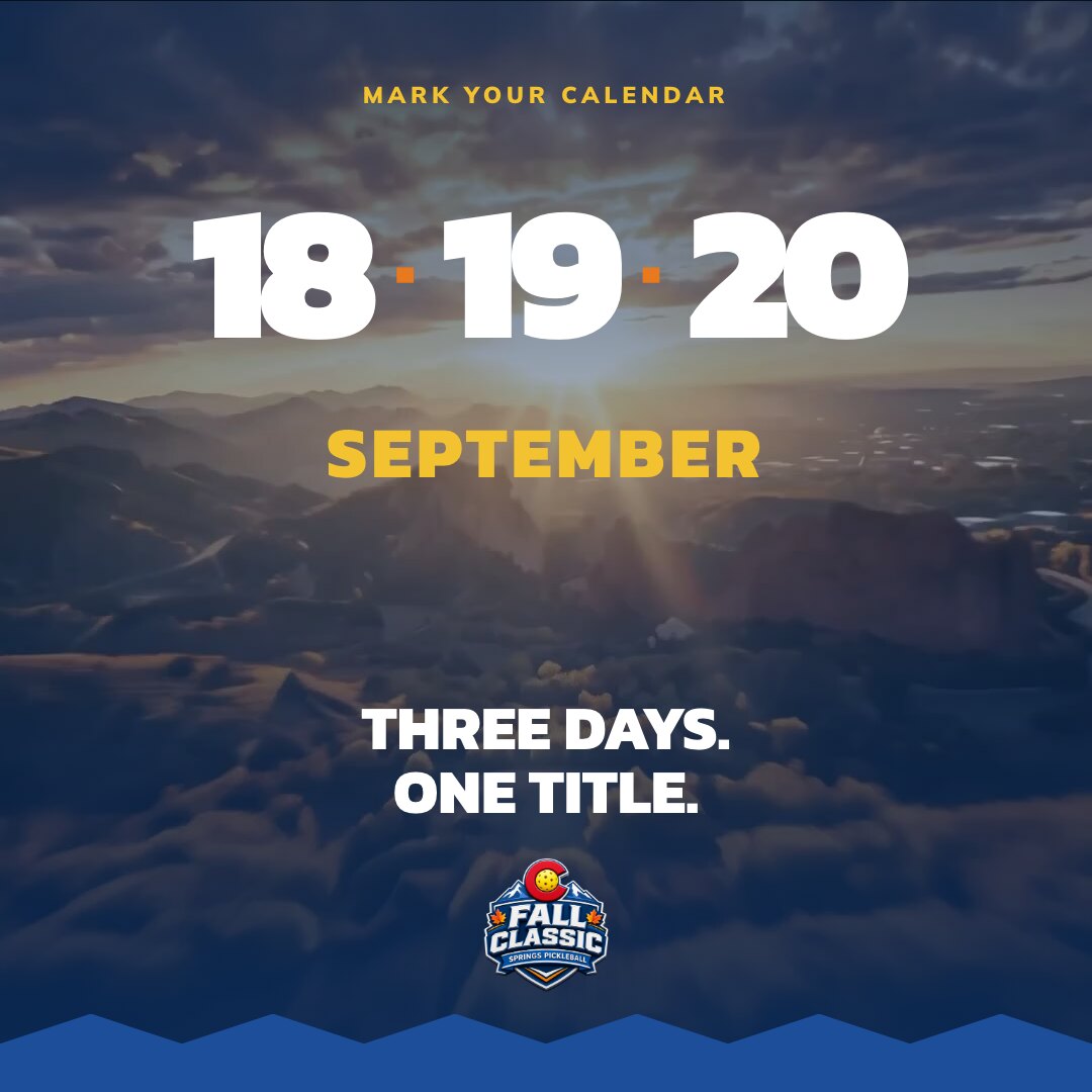Sept 18–20 · the date as the poster