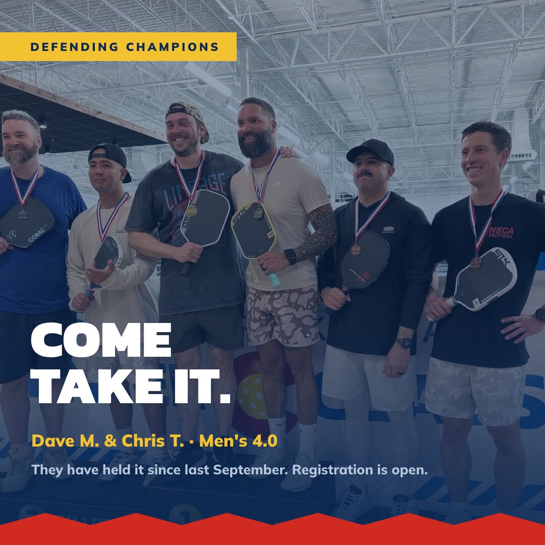 Defending champions · come take it