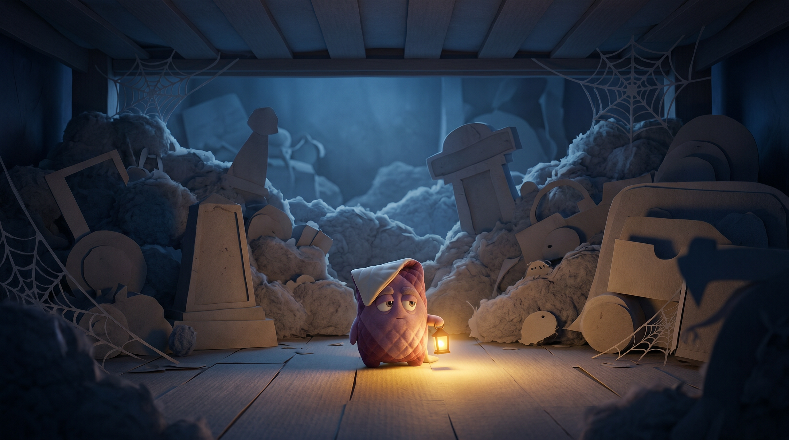 Under the Bed, Cut-paper diorama